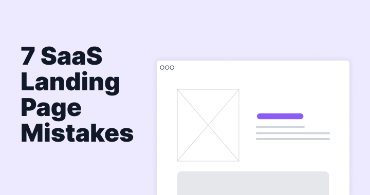 SaaS landing page mistakes example showing cluttered design and poor conversion optimization